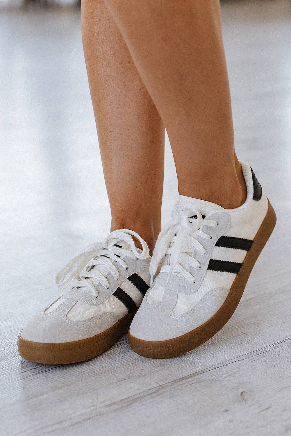 Striped Flat Sneaker