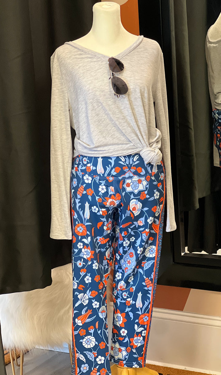 Designer Blue & Orange Leggings