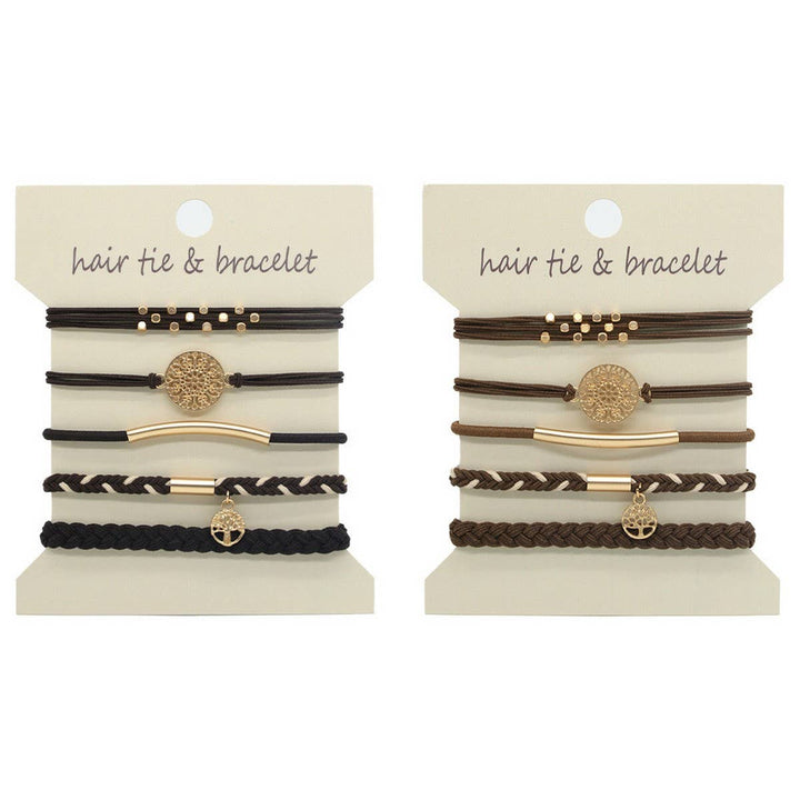 Chic Hair Tie & Bracelet Set