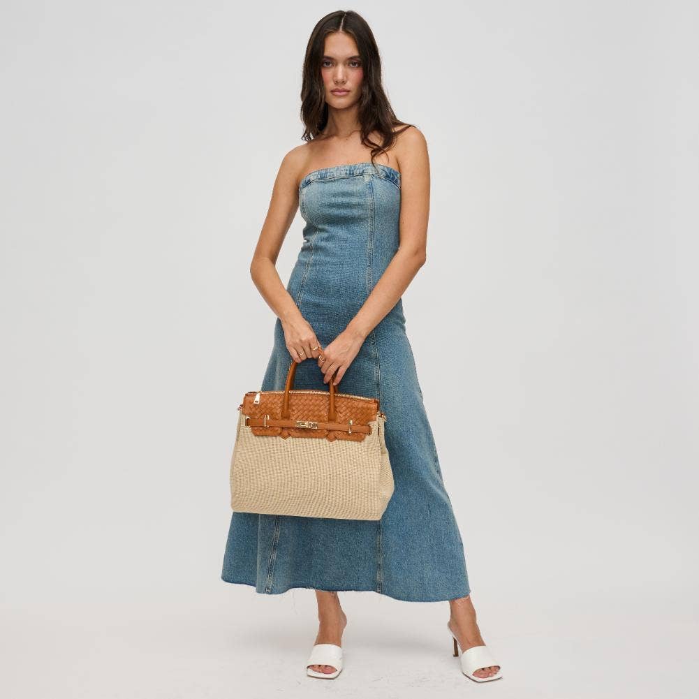 Natural Satchel Large Handbag