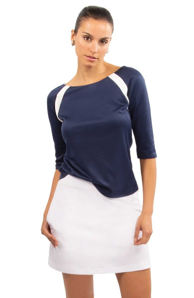 White Jersey Skort