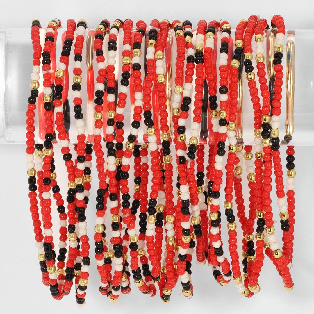 Stretch Seed Bead GAME DAY Bracelets