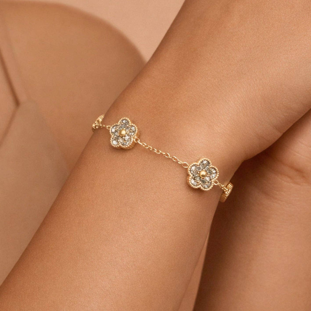 18K Gold Plated Waterproof Stainless Steel Chain Bracelet