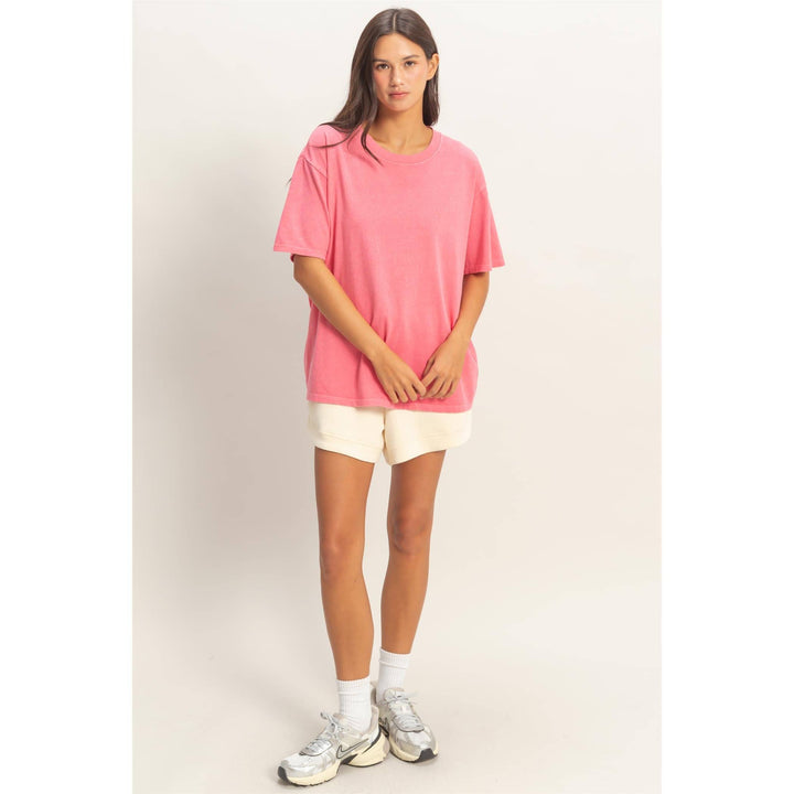 Cotton yellow crew Neck T-Shirt