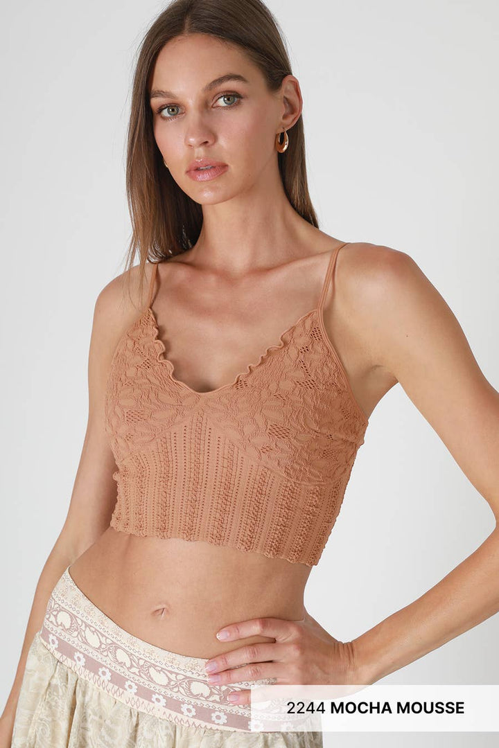 Apricot Textured Bralette