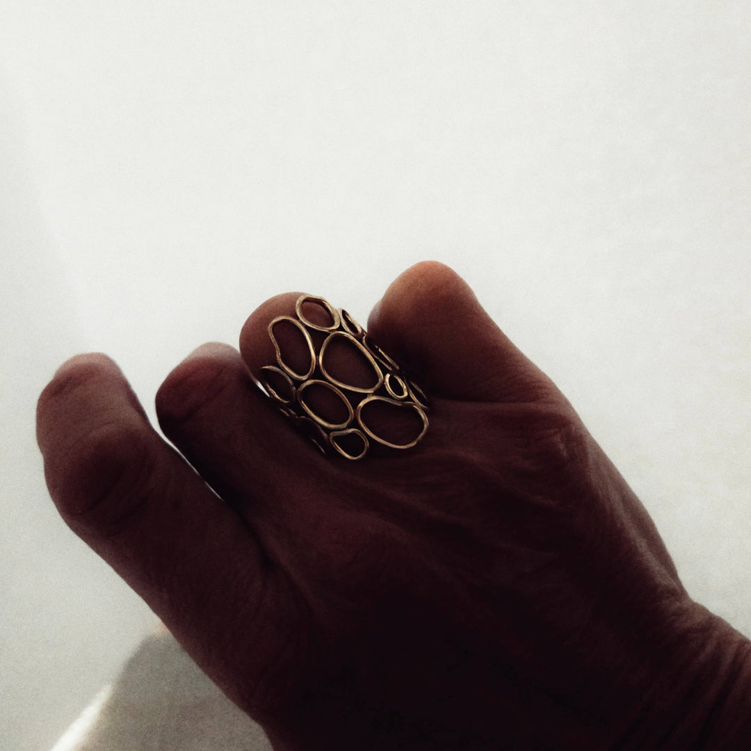 Brass Circles Ring
