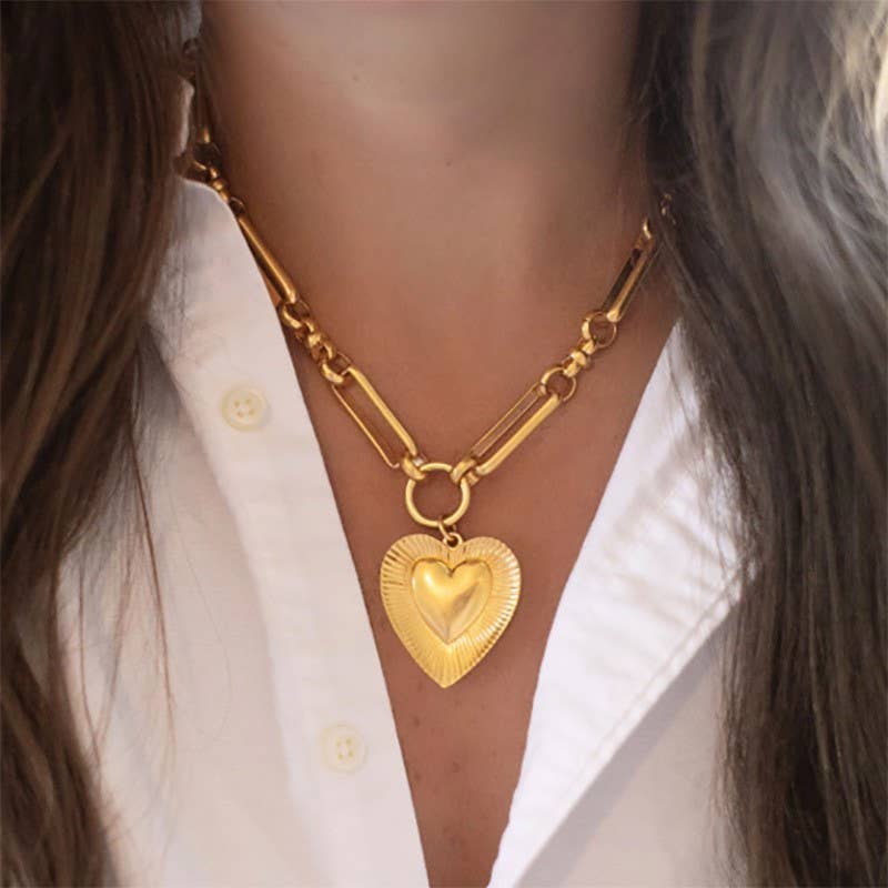 Gold Heart Necklace