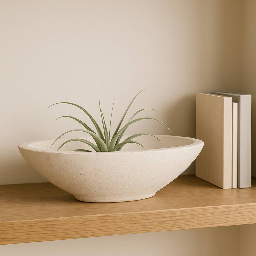 White Terracotta Bowl
