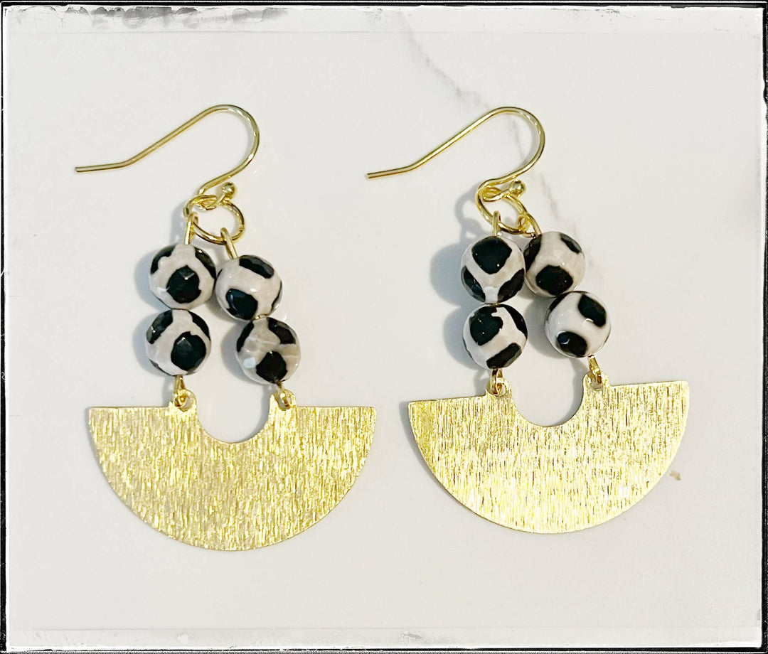 Brass Gold Dangle Earring