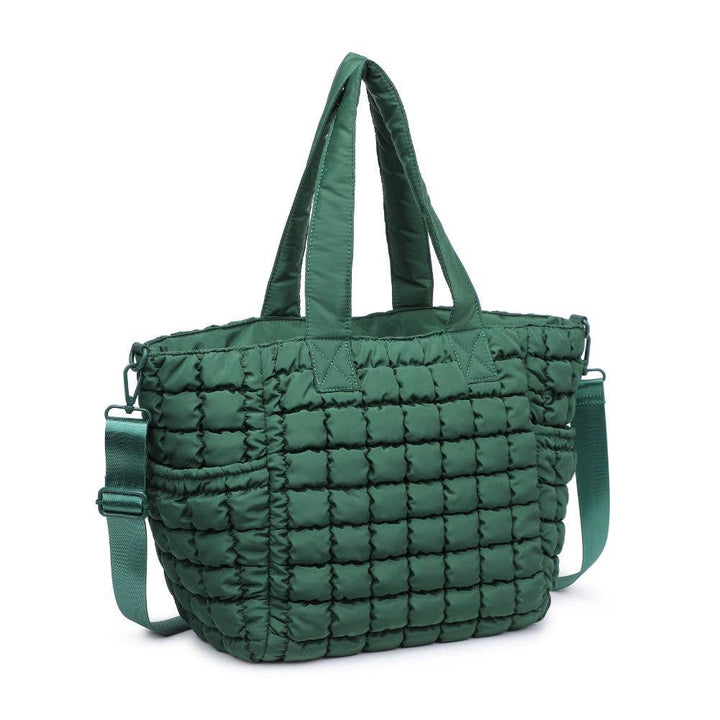 Quilted Puffer Nylon Tote