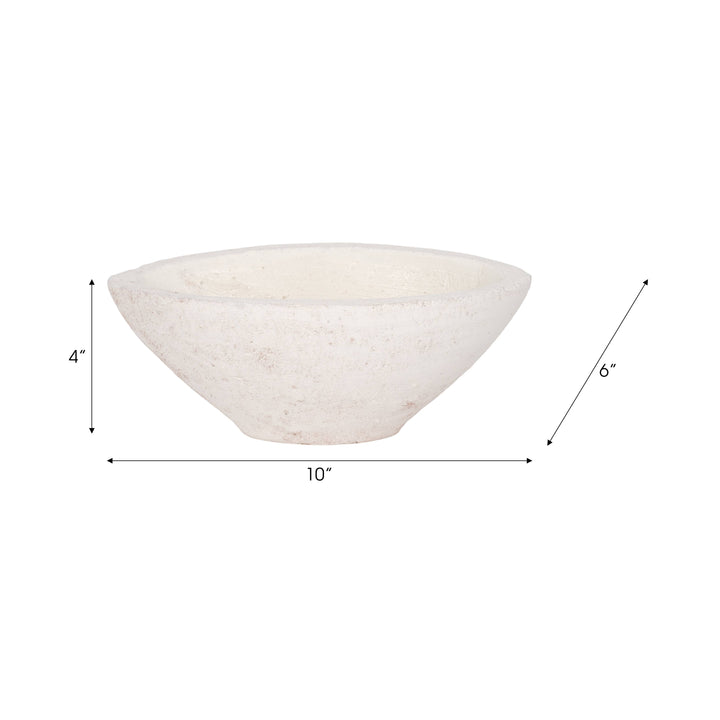 White Terracotta Bowl
