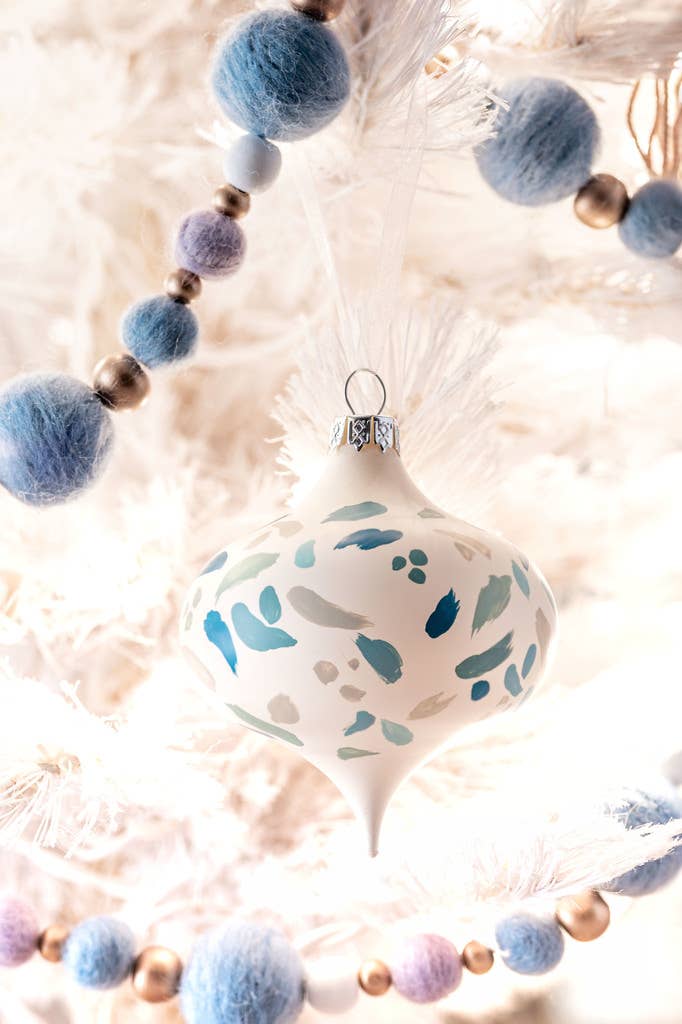 Hand Painted Retro Ornament
