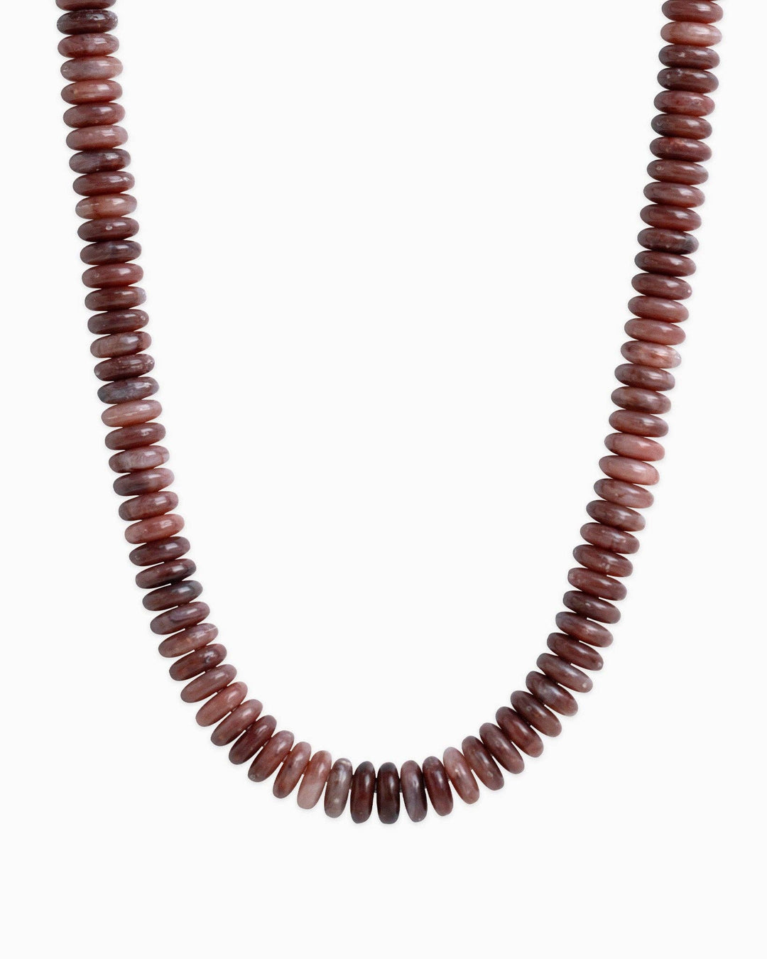 Navy Wide Marble Beaded Necklace