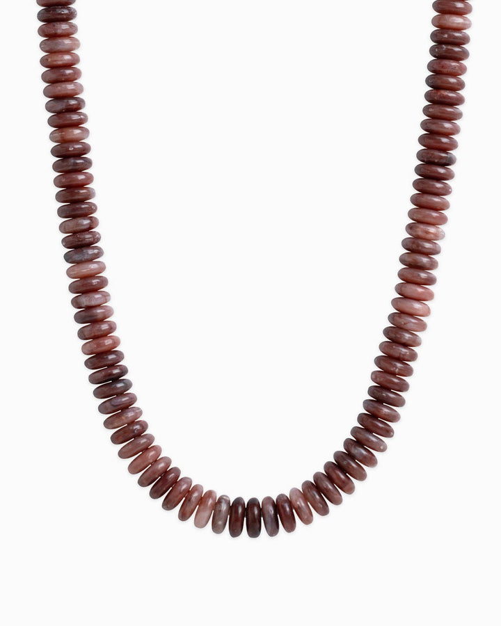 Navy Wide Marble Beaded Necklace