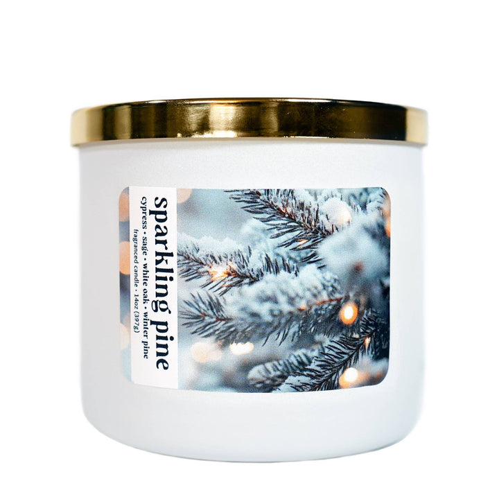 Sparkling Pine 3-Wick Jar Candle, Soy Blend Wax, 14oz
