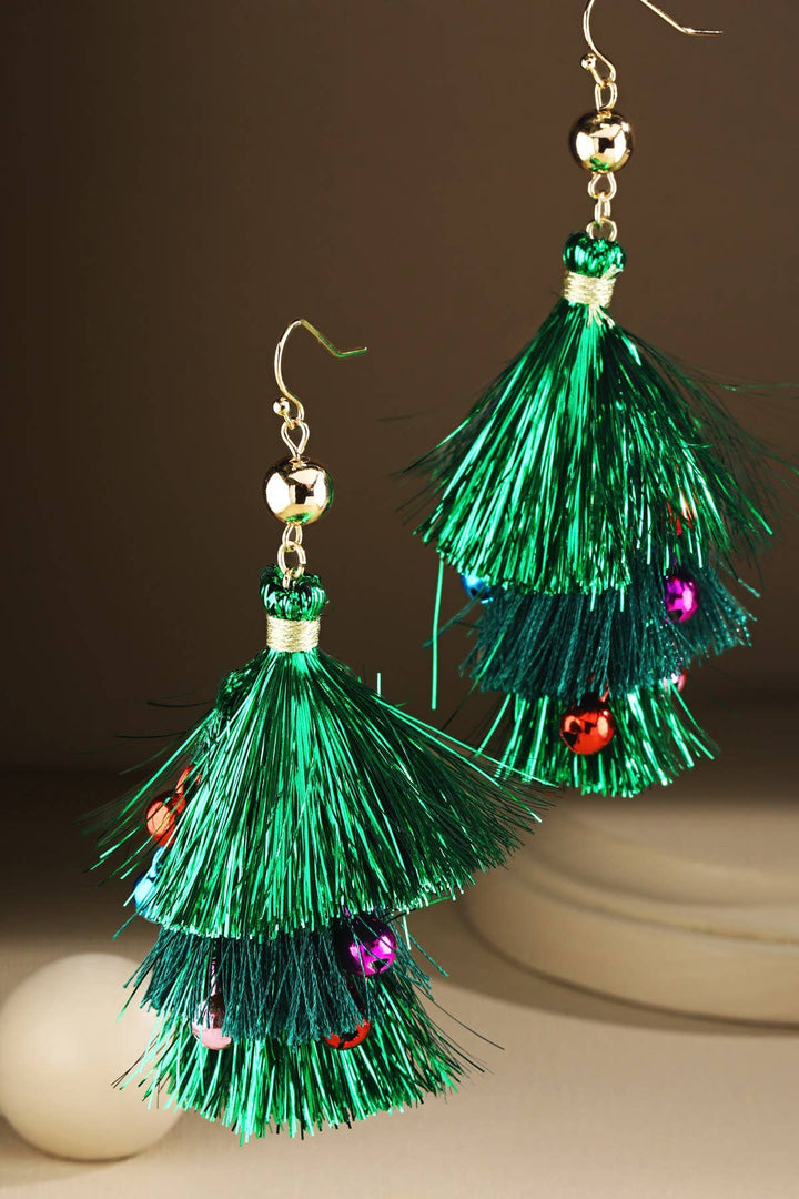 Christmas Tassel Earrings