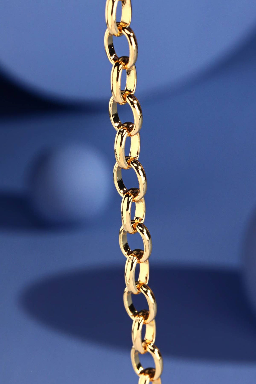 18K Gold Plated Oval Chain Necklace