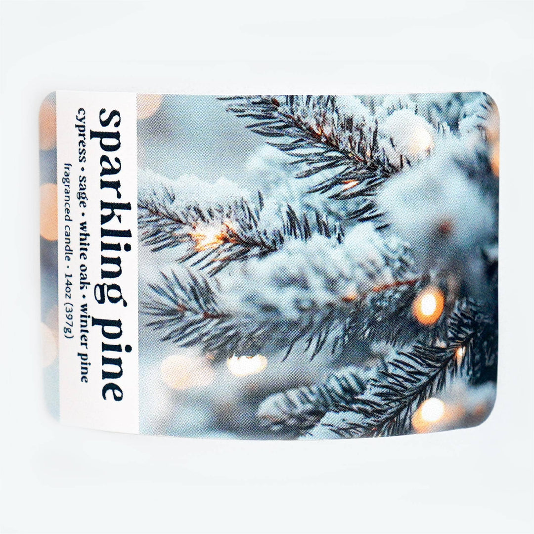 Sparkling Pine 3-Wick Jar Candle, Soy Blend Wax, 14oz