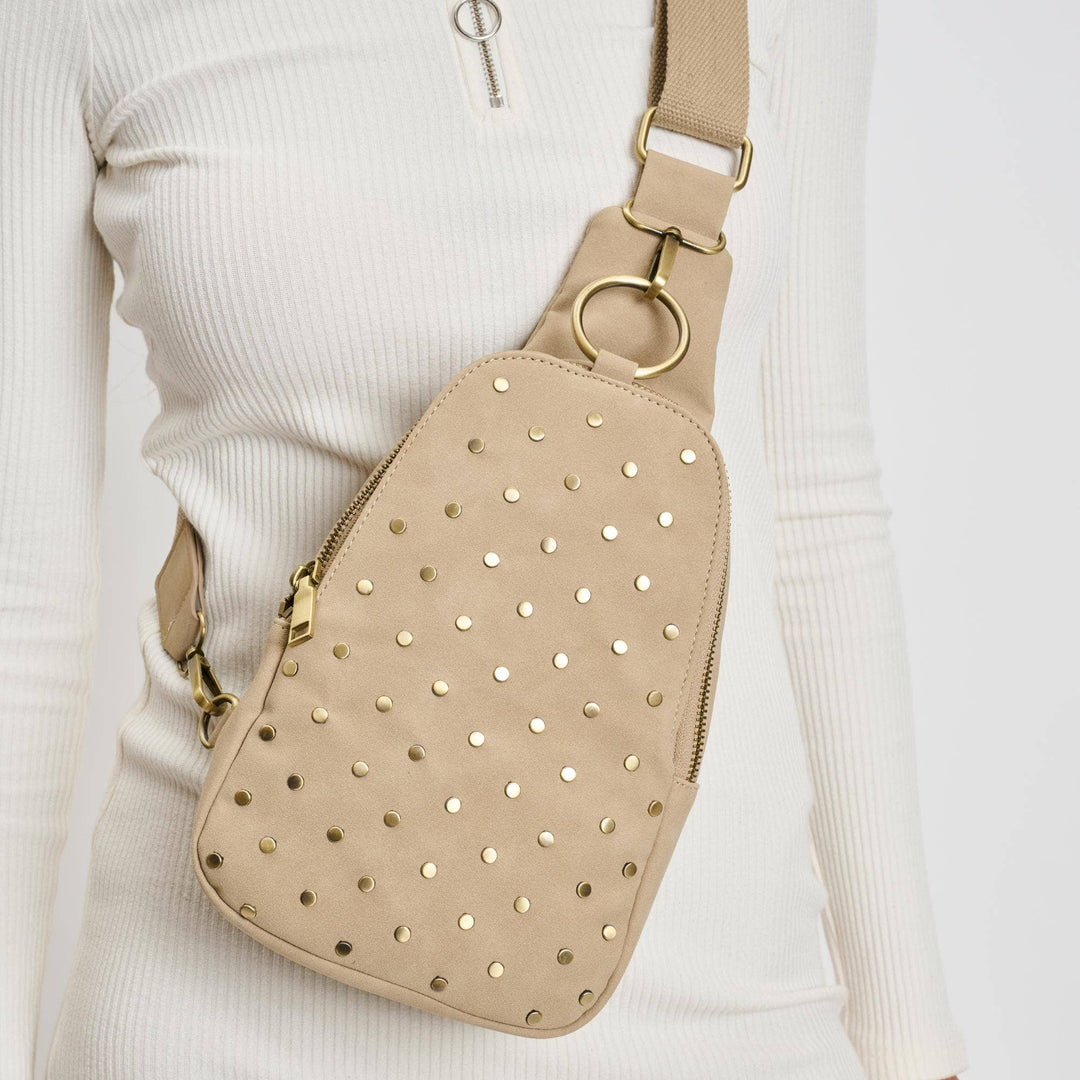 Sling bag with stud detail 