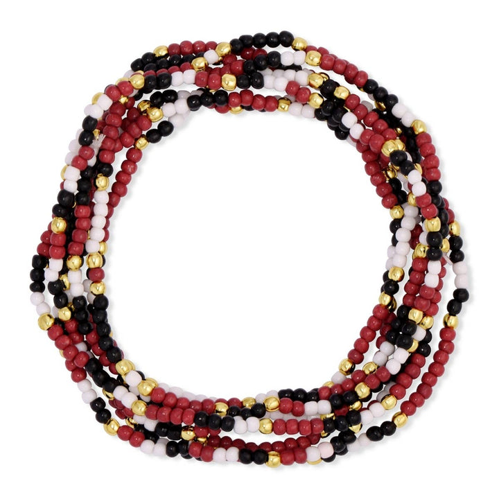 Stretch Seed Bead GAME DAY Bracelets