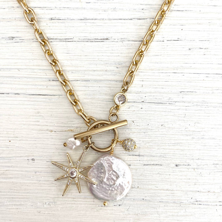 Fresh Water Pearl Gold Necklace