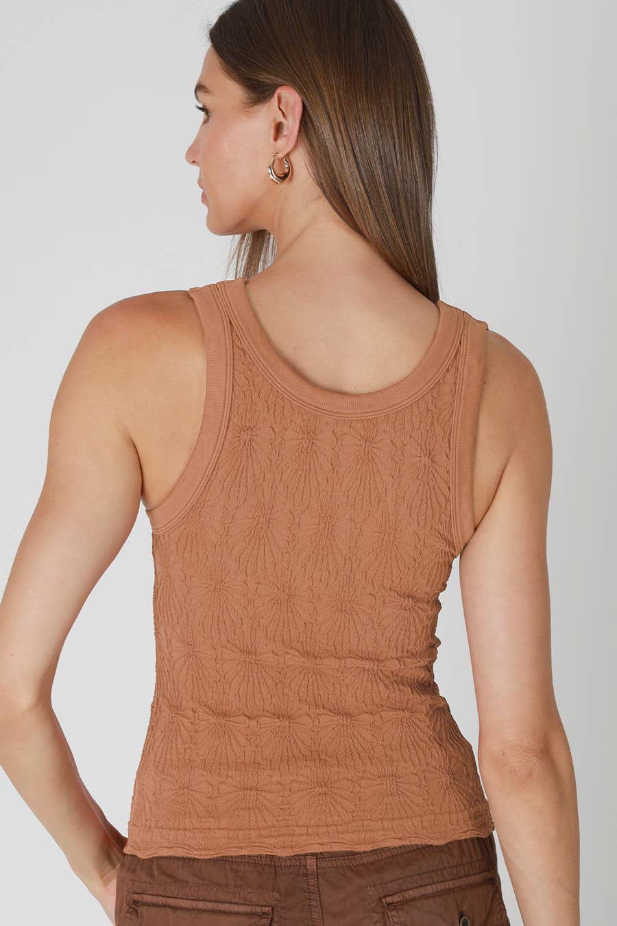 Lace Textured Tank Top