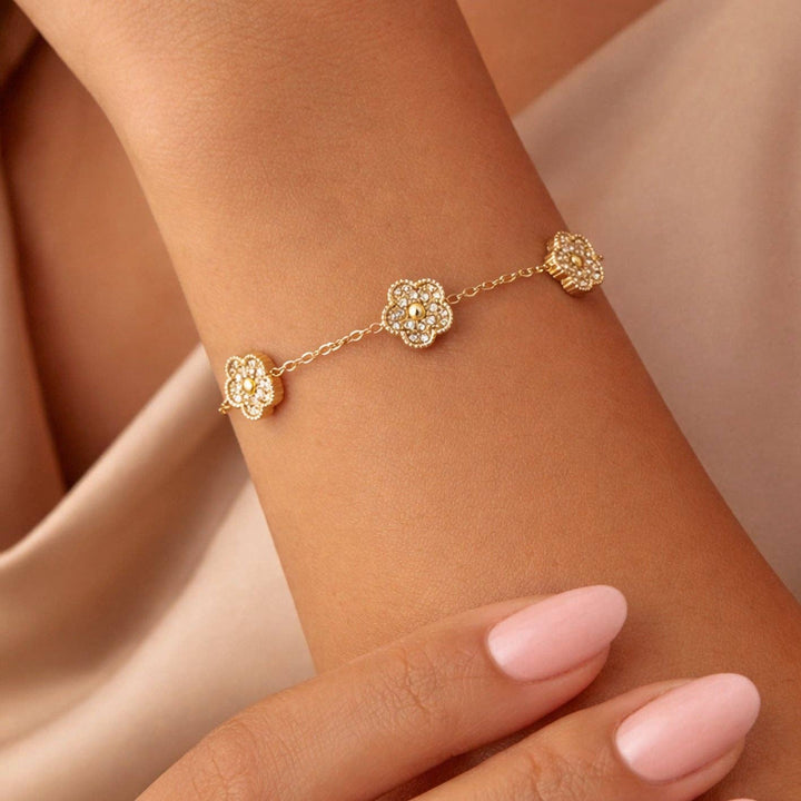 18K Gold Plated Waterproof Stainless Steel Chain Bracelet