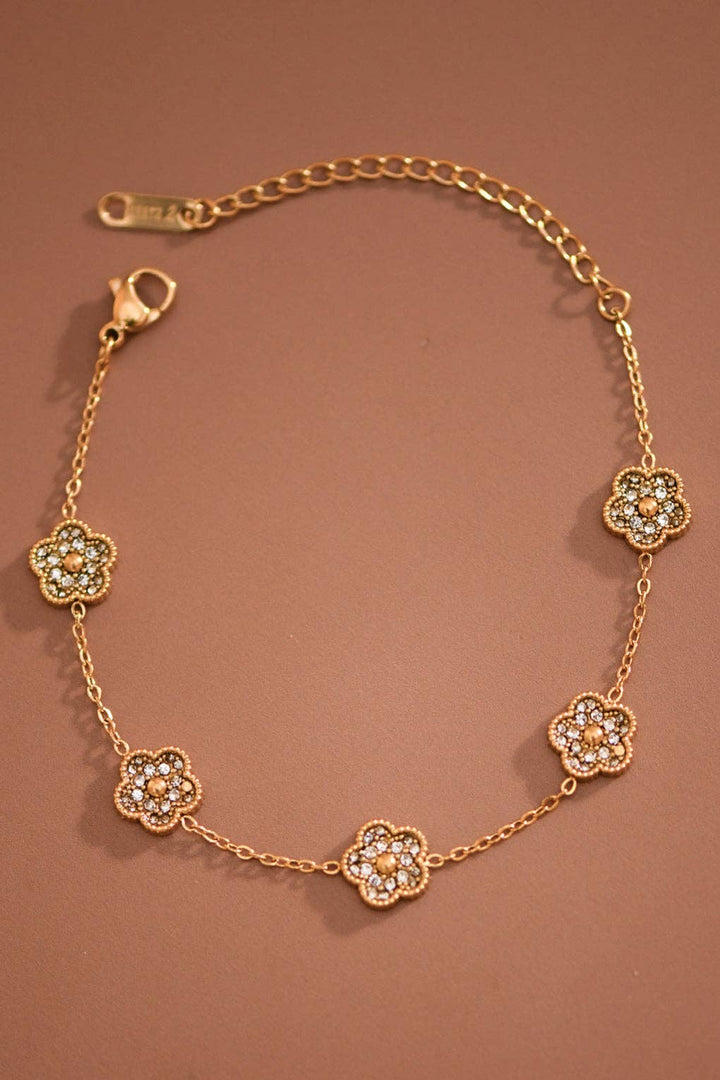 18K Gold Plated Waterproof Stainless Steel Chain Bracelet