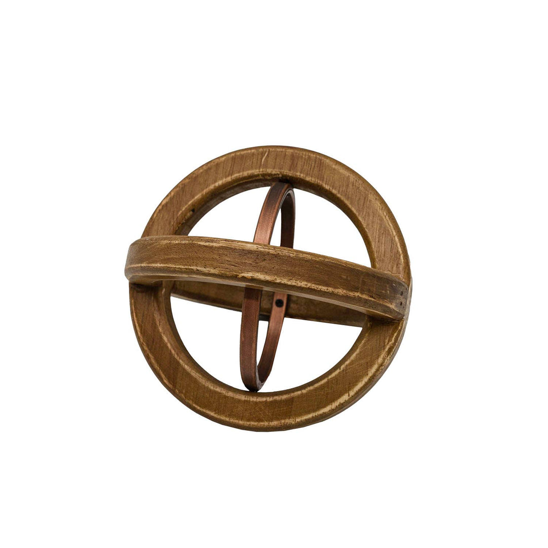 Metal/Wood Decorative Accent Piece