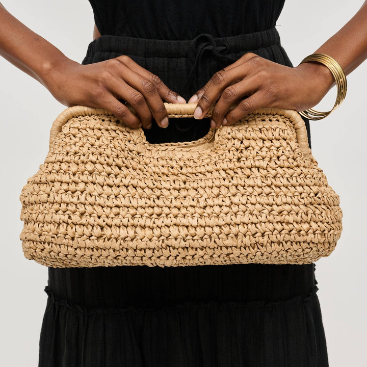 Straw Clutch Bag Natural
