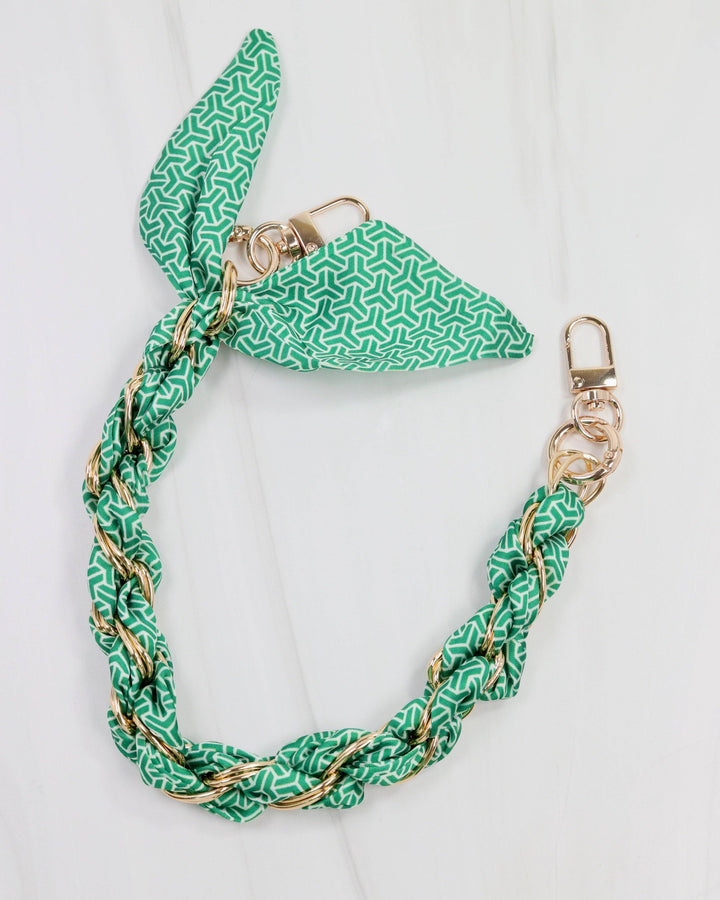 Green Scarf Purse Chain