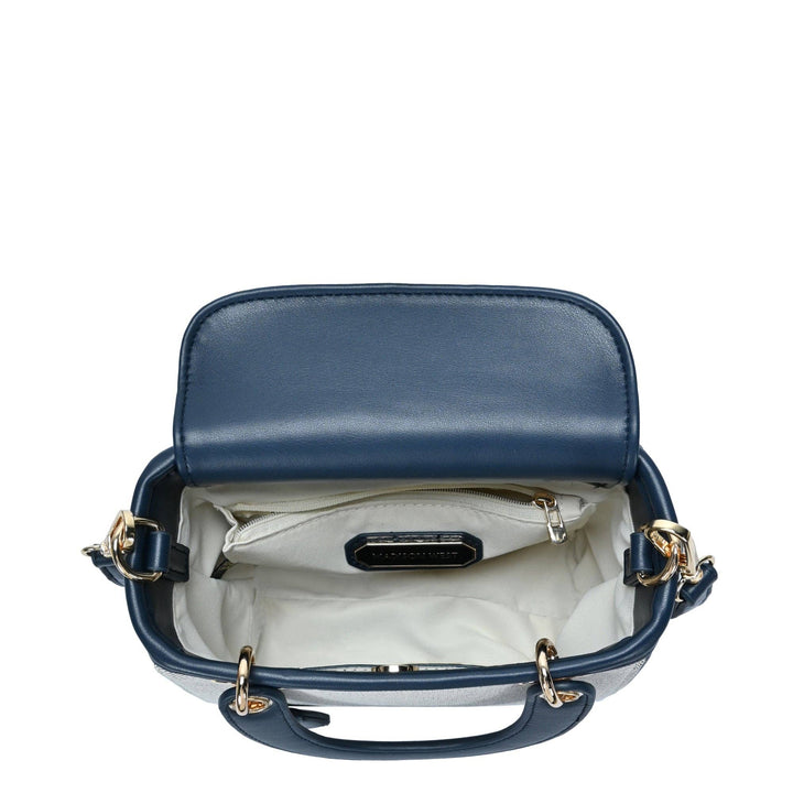 Off White &amp; Camel Satchel Bag
