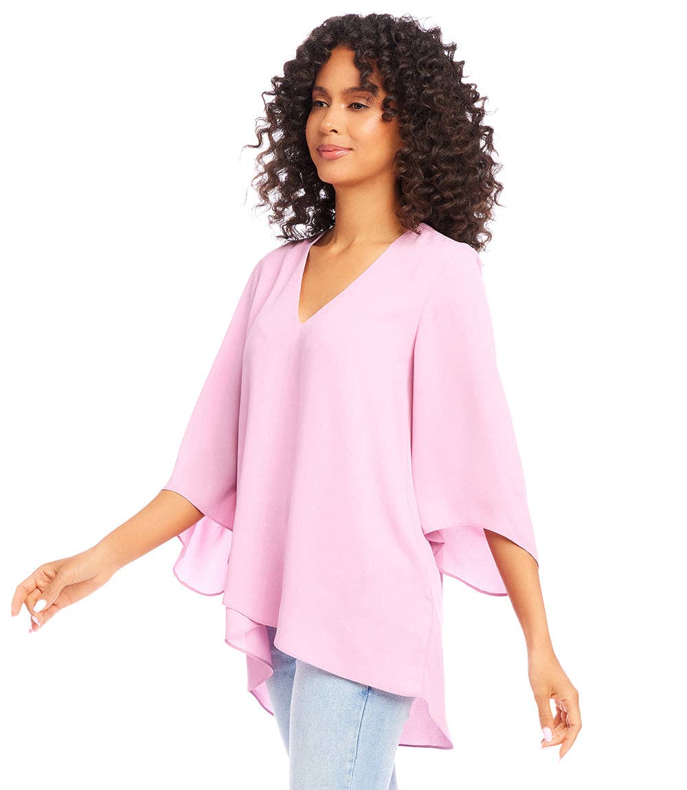 Rose Asymmetric Top-Karen Kane