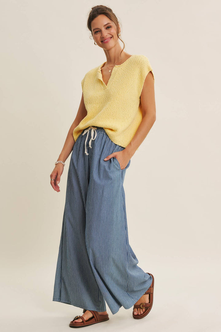 Cotton Slub Sweater Top