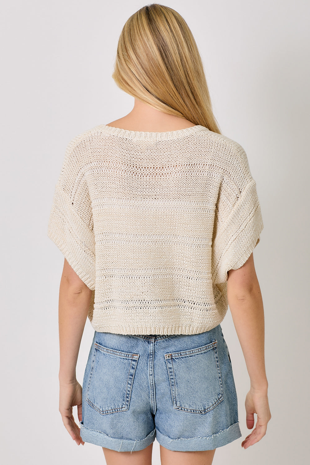 Natural V-Neck Sweater