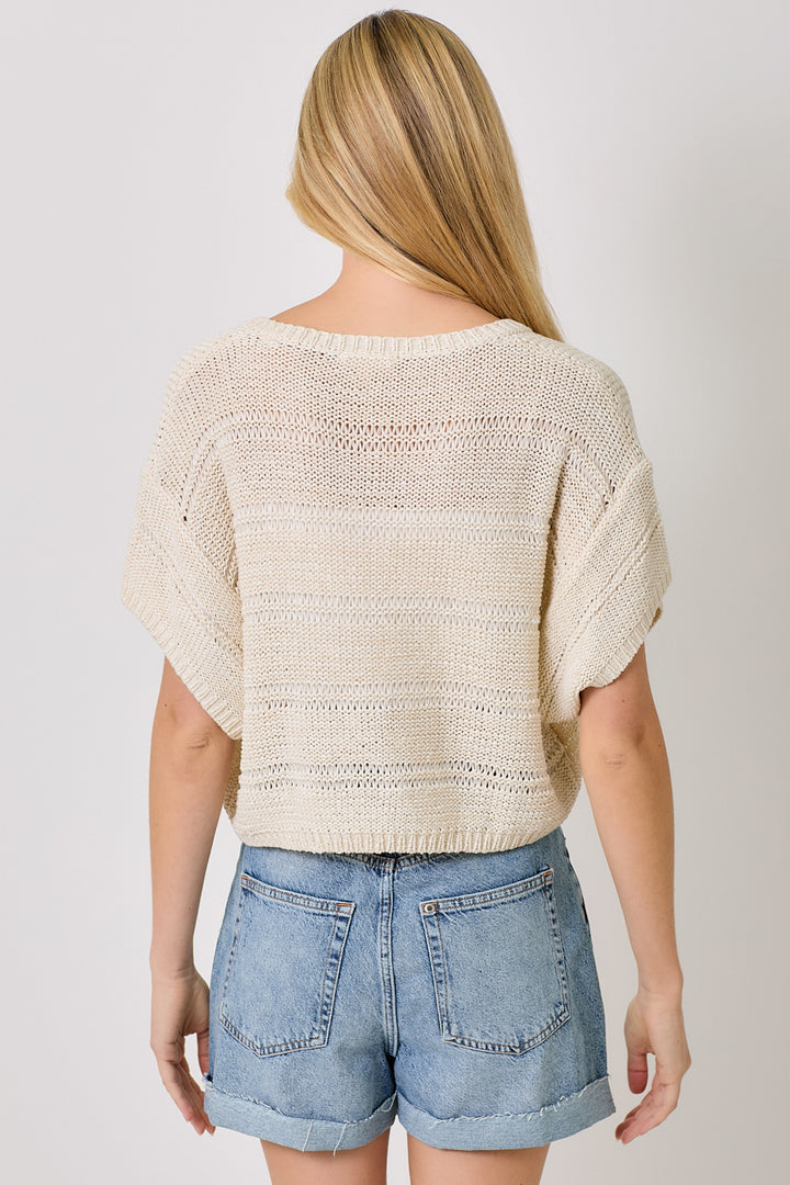 Natural V-Neck Sweater