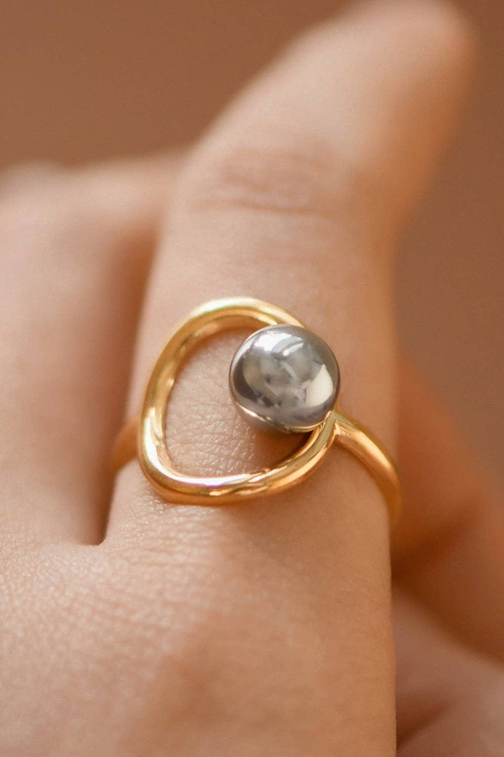 18K Gold Plated Waterproof Stainless Steel Ring