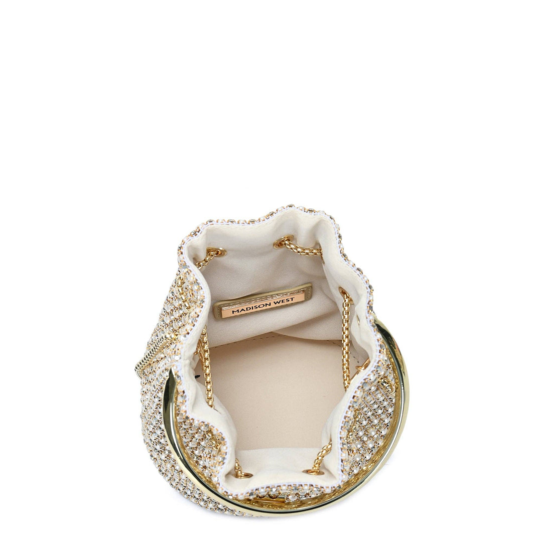 Rhinestones &amp; Pearls Evening Bag