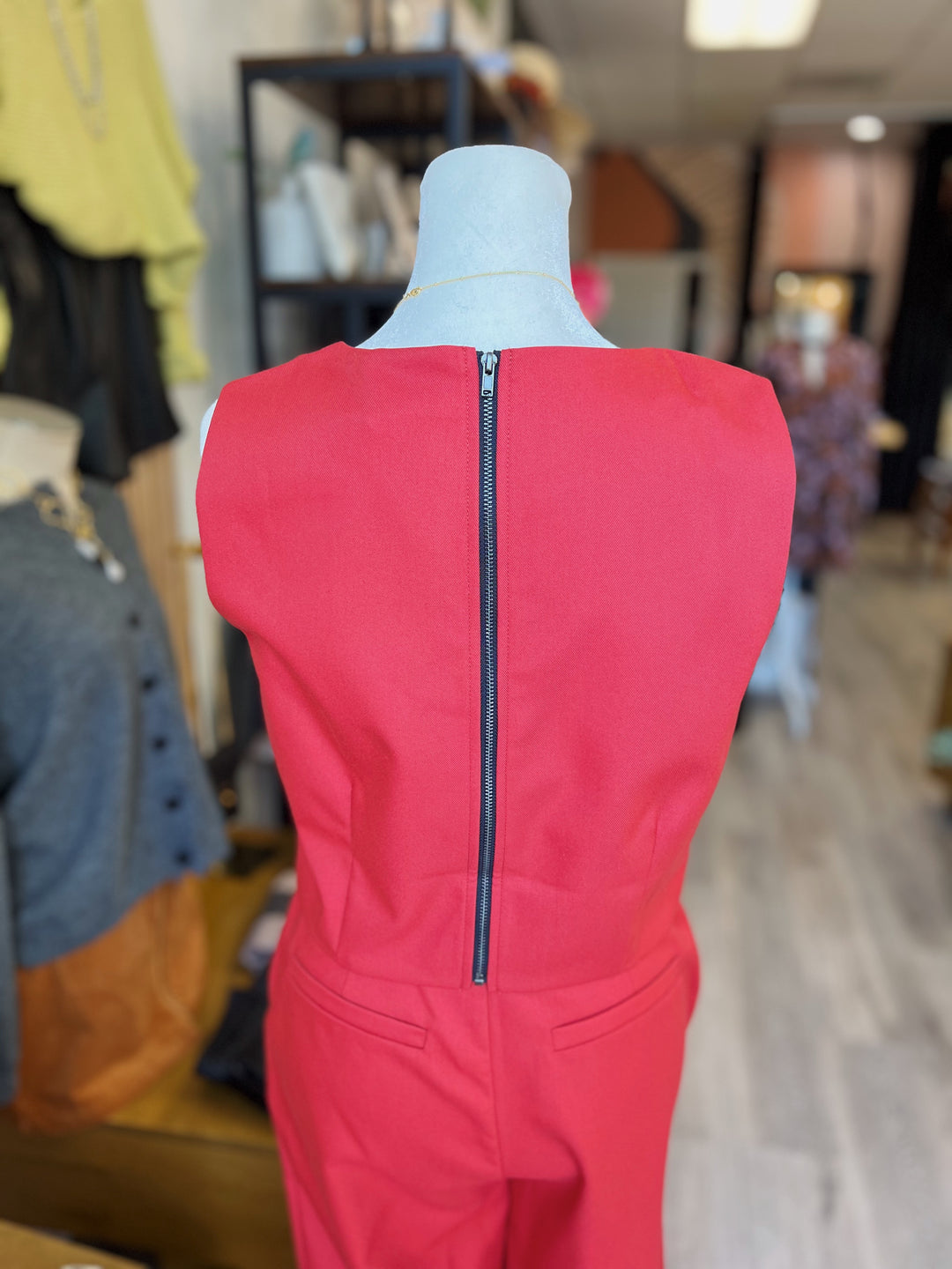 Red Sleeveless Top
