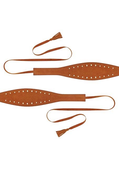 Embellished Faux Suede Waist Belt