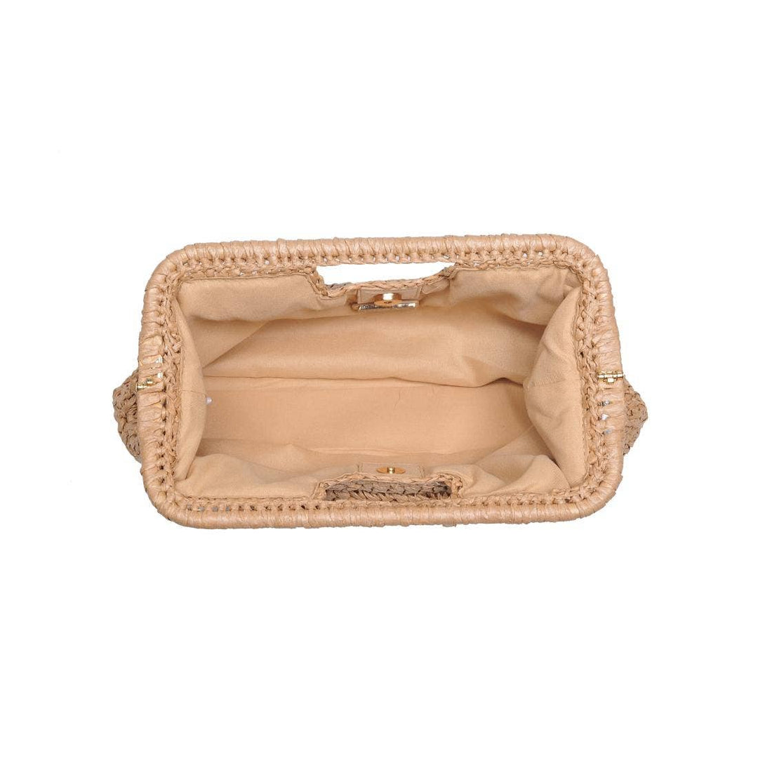 Straw Clutch Bag Natural