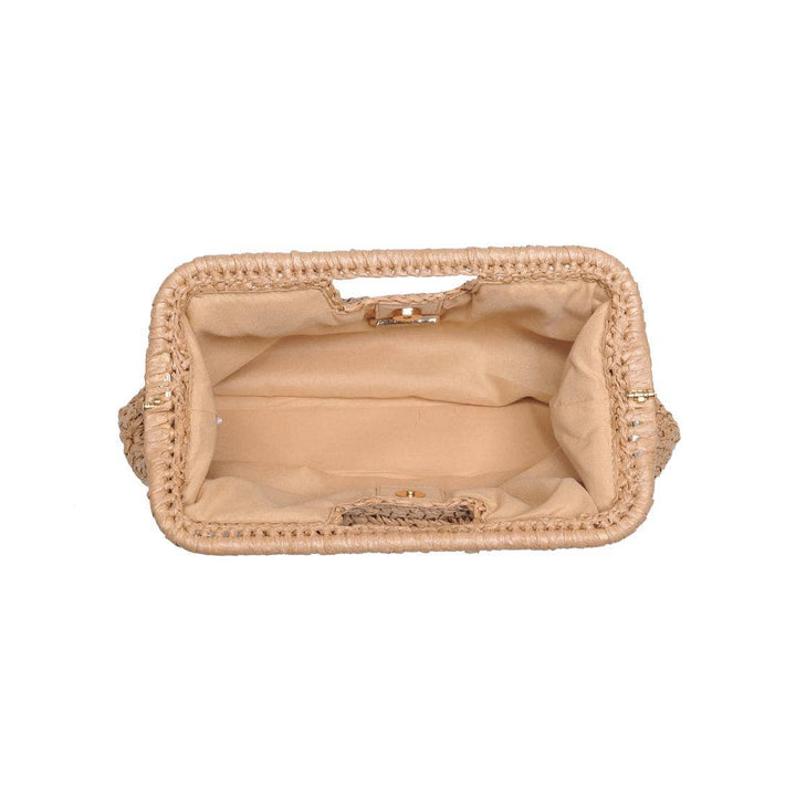 Straw Clutch Bag Natural