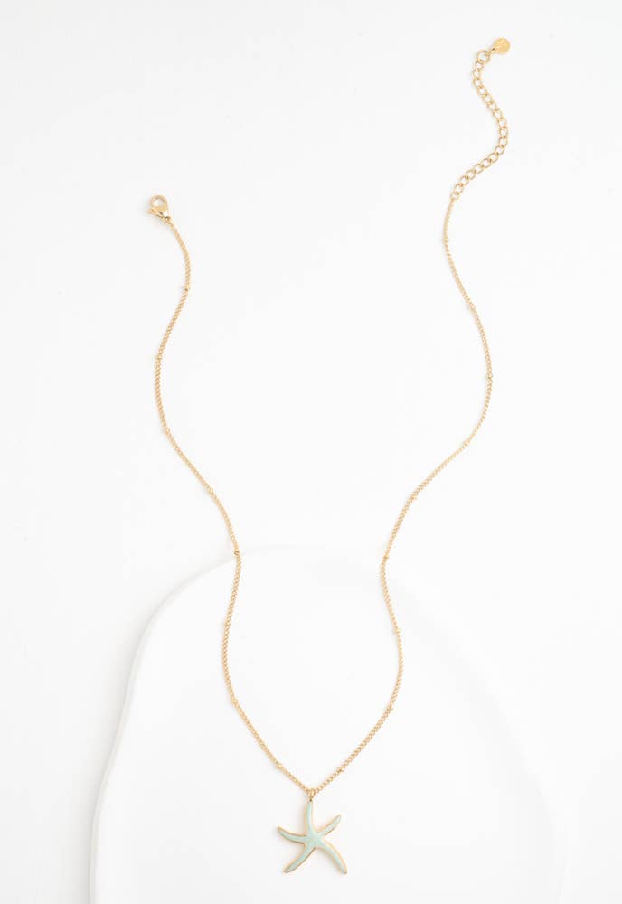 Starfish Hope Necklace in Mint