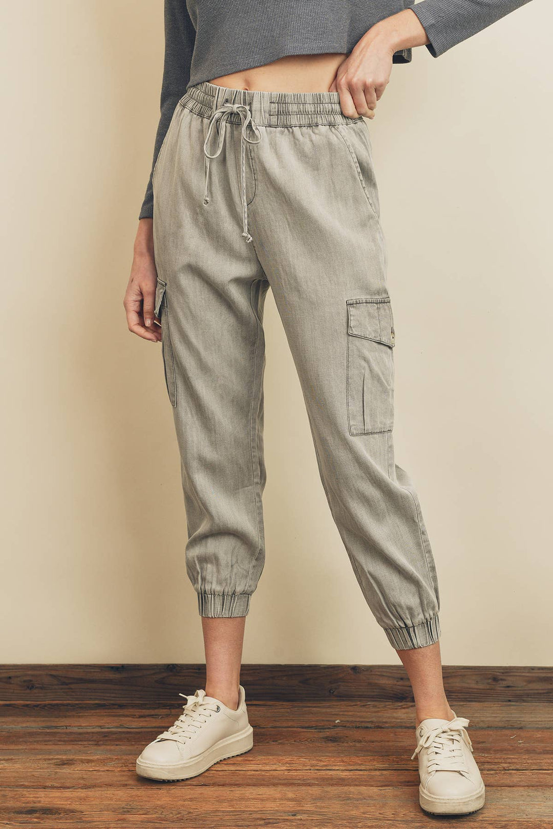 Washed Cargo Joggers
