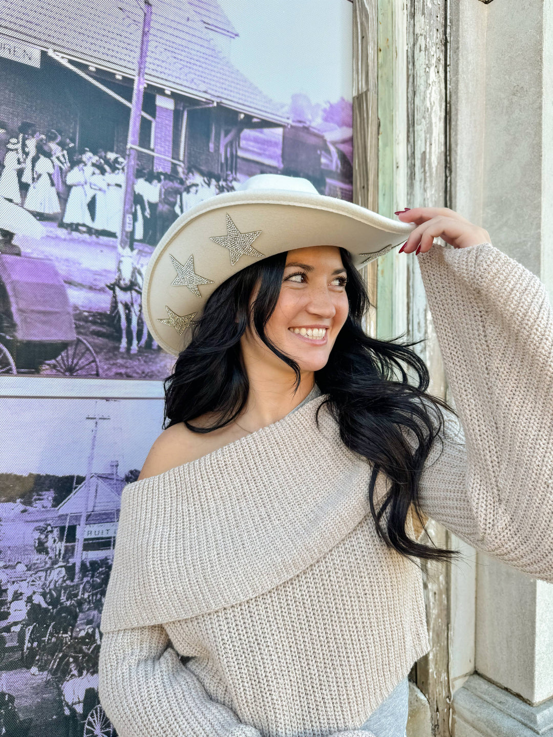 Sequin Stars Cowboy Hat