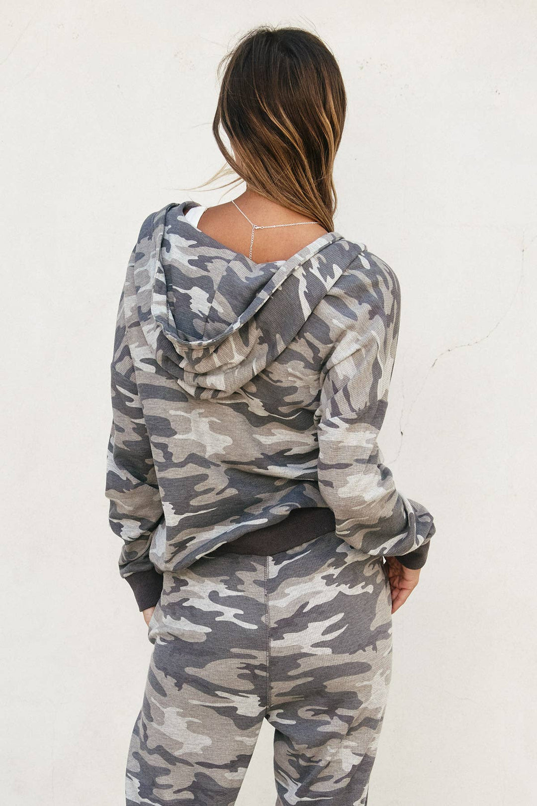 Camouflage Full-Zip Hoodie