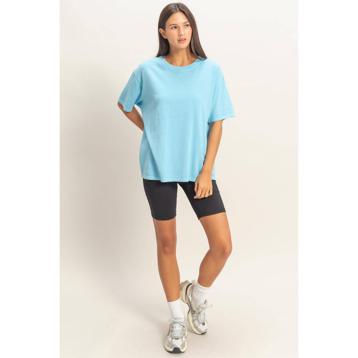 Cotton yellow crew Neck T-Shirt