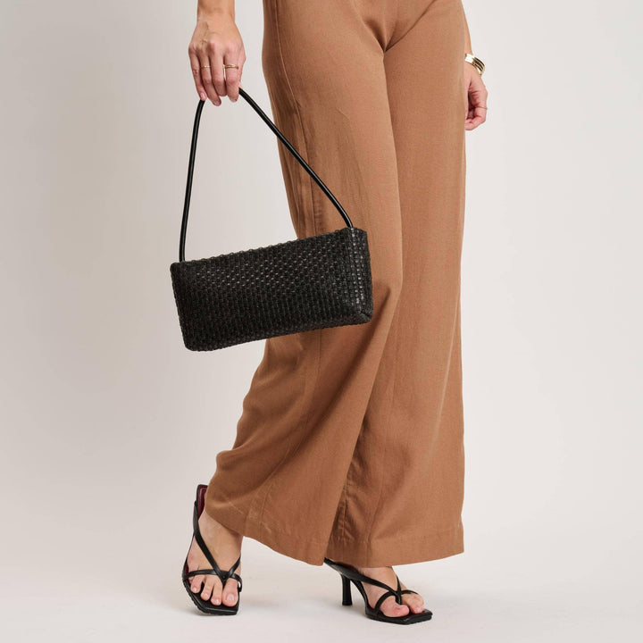 Natural Woven Shoulder Bag