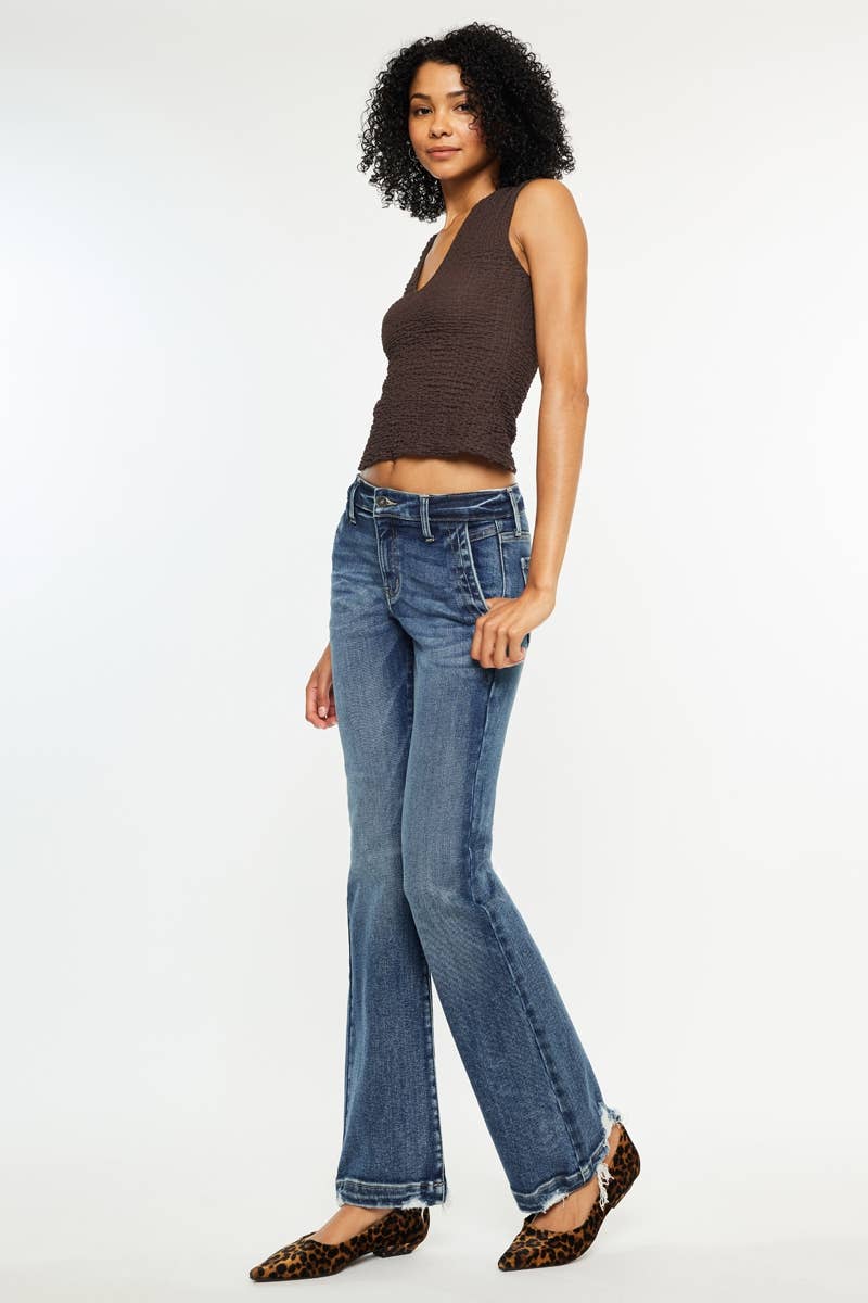 Kancan Mid Rise Bootcut Jean