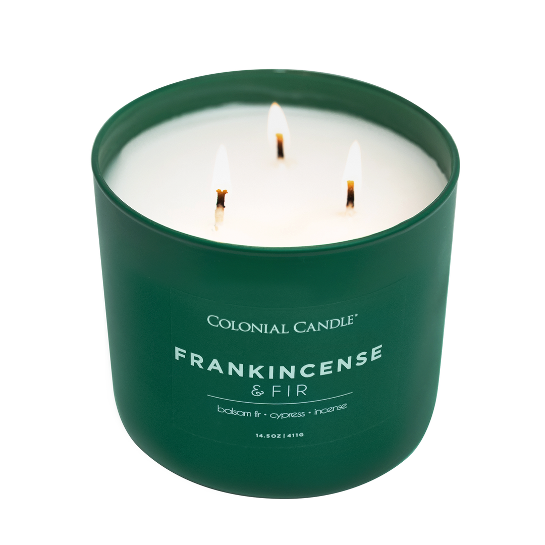 Frankincense &amp; Fir Scented Jar Candle, Soy Blend Wax, 14.5oz